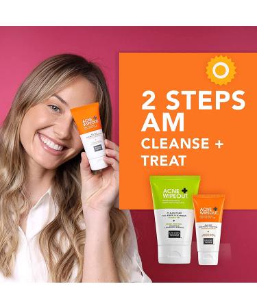 Acne Wipeout Clinical Acne System Kit - Combination Therapy for Clear Skin - Includes Cleanser, Retinol Night Cream & Breakout Control Cream - Buy Online on GoSupps.com