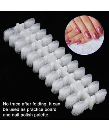 Fold Without Trace Manicure Color Card Nail Color Card Smooth Surface Waterproof And Lightweight for Home Beauty Salon Transparent color - Buy Online on GoSupps.com