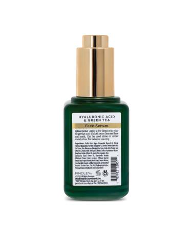 Findley Hyaluronic Acid & Green Tea Serum - Intense Hydration for Radiant Skin | Moisturizing Face Serum (2 Fl Oz - Buy Online on GoSupps.com