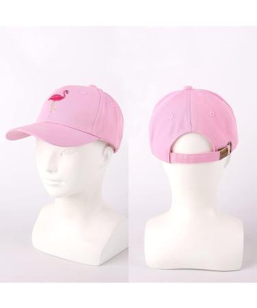 LANGZHEN Kids Cotton Baseball Cap Hat - Adjustable Sun Hat for Girls Boys - S Pink Flamingos - Buy Online on GoSupps.com