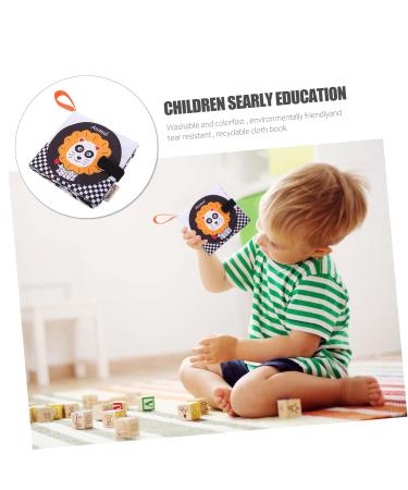 Shop Abaodam 2-in-1 Fabric Book Toy for Babies | Soft Early Education & Kidcraft Game Set - White Peachy Design - Buy Online on GoSupps.com