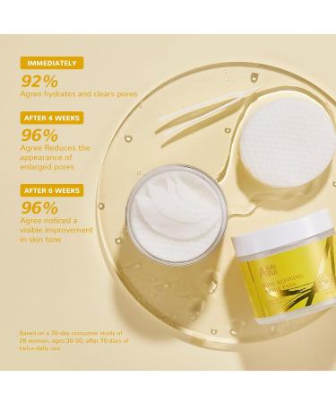 ANAI RUI Pore Minimizing Pads - Exfoliating Facial Toner with Witch Hazel PHA Salicylic Acid & Niacinamide - 50 Yellow Pads for Smooth Skin & Even Tone - Buy Online on GoSupps.com