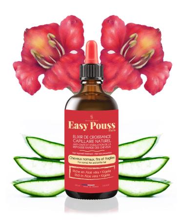 Easy Pouss Hair Growth Elixir - Stop Hair Loss & Boost Growth | Strengthen Normal Fine & Brittle Hair | 100 ml - Shop Internationally! - Buy Online on GoSupps.com