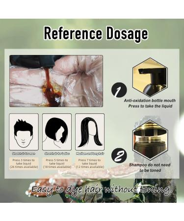 3 in 1 Black Hair Dye Shampoo for Women & Men - Natural Gray Hair Coverage | 17oz - Buy Online on GoSupps.com