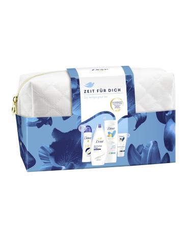 Dove gift set "Time for you" with care shower deodorant body lotion and hand cream with cosmetic bag 250 ml + 150 ml + 400 ml + 75 ml