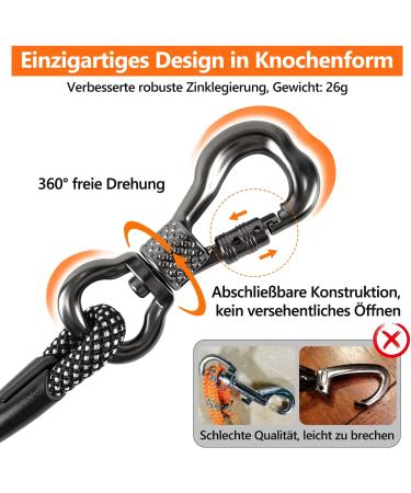 Buy X XBen 30m Drag Line Dog Leash - 8mm Thick Comfortable Padded Handle Perfect for Small & Medium Dogs - Robust Climbing Rope & Carabiner - International Shipping Available - Buy Online on GoSupps.com