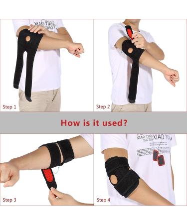 Patella Knee Strap - Adjustable Neoprene Support for Running Arthritis Tennis & Basketball | Ulnar Nerve Tendonitis Brace - Buy Online on GoSupps.com