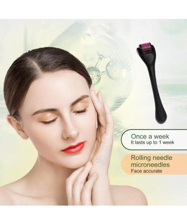 Acpetdr Derma roller 0.2mm/purple wheel and 0.25mm blackTitanium Micro Needling Roller for Men and Women Beard Growth Roller for Stimulate Hair Growth Facial Skin Care Scar Removal - Buy Online on GoSupps.com