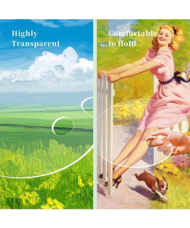 Large Oval Acrylic Paint Palette - 15 x 11 Inches - Easy to Clean - Non-Stick - Buy Online on GoSupps.com