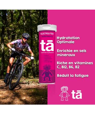 TA Energy Pack of 3 Tubes - Hydration Tablets - Mineral Salts - Vitamins - Low Calorie - Reduces Cramps - Made in France (Red - Buy Online on GoSupps.com