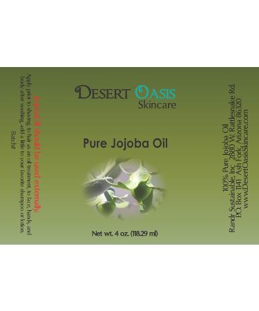 Desert Oasis Skincare 100% Pure Jojoba Oil - Travel Size 2 fl oz/59 ml, Cold Pressed, Natural Moisturizer for Face and Body - Buy Online on GoSupps.com
