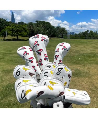 Golf Head Covers - USA Flag Birdie Design Leather Headcover for Fairway - 1 Piece - Buy Online on GoSupps.com