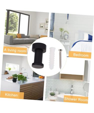 ABOOFAN 4 Pcs Bathroom Towel Hook Heavy Duty Clothes Rack Purses Black Towel Hook Towel Hooks Towel Rack 3X1.8X1.8CMx2pcs Blackx2pcs - Buy Online on GoSupps.com