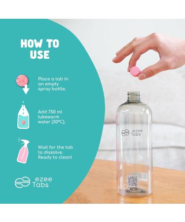 EzeeTabs Pack of 6 cleaners (4 cleaners + 2 bottles) - Buy Online on GoSupps.com