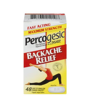 Percogesic Maximum Strength Backache Relief Caplets - 48ct by Percogesic