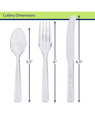 Party Dimensions 300 Count Clear Cutlery Combo Box - Buy Online on GoSupps.com