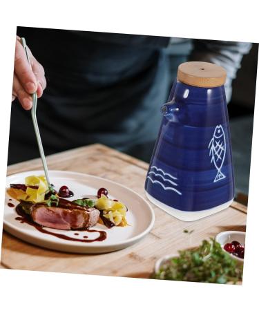 ABOOFAN Ceramic Soy Sauce Pot Vinegar Cruet Decorative Vinegar Container Oil and Vinegar Soy Sauce Holder Empty Olive Oil Ceramic Olive Bottle Multifunction Tanker Ceramics - Buy Online on GoSupps.com