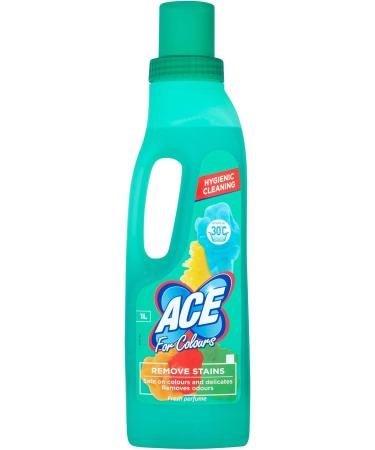 Ace for Colours Remove stains Hygienic Cleaning 1L Fresh Perfume Case of 6 Bottles Pack + Gift For you Organza small bag - Buy Online on GoSupps.com