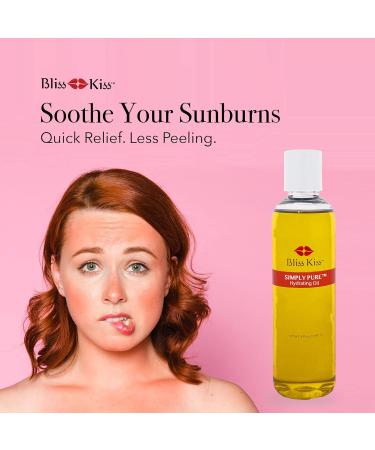 Bliss Kiss Simply Pure Hydrating Oil - Fragrance Free 4 oz w/Vitamin E & Jojoba for Nails Cuticles Skin & Hair - Best Value - Buy Online on GoSupps.com