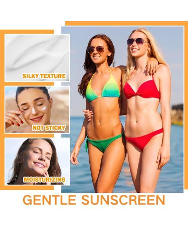 Brightening Sun Cream SPF 50 PA+++ Sun Block Factor 50 Face Cream SPF 50 Face Moisturiser Waterproof All Day Sun Cream Against UVA & UVB For Face & Body Refreshing Sunblock Travel Sun Cream - Buy Online on GoSupps.com