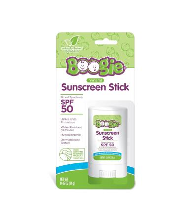 Boogie Wipes Baby Sunscreen Stick SPF 50 - 0.49 Oz (Pack of 3) | Zinc Oxide, Water Resistant, Naturally Derived for Kids - Buy Online on GoSupps.com
