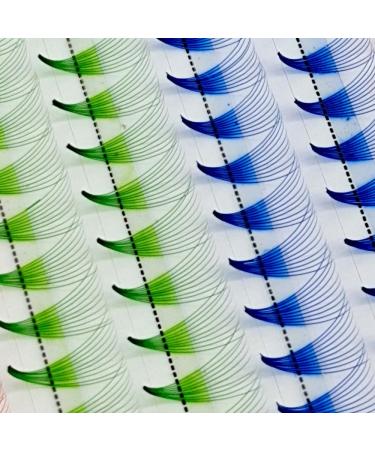 HBZGTLAD 120/240PCS Mix Colors Premade Fans Nature Long Volume Eyelashes - 8mm C Curl 0.07mm 240 Fans - Buy Online on GoSupps.com