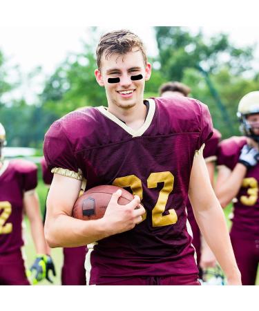 24 Pairs Breathable Sports Eye Strips with White Pencil for Baseball Football Lacrosse - Black - Buy Online on GoSupps.com