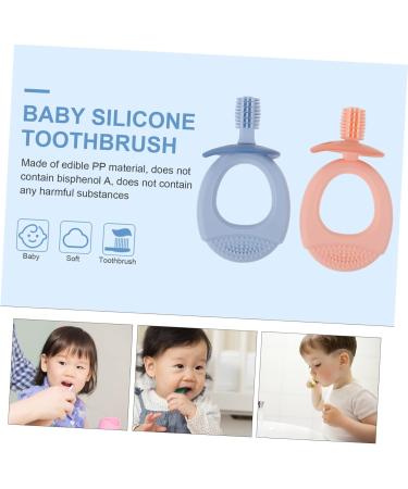 Minkissy 4-Pack Silicone Baby Toothbrushes for Teething - Soft Fur Toddler Oral Care Toys - Buy Online on GoSupps.com