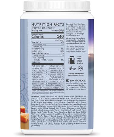 Buy Sunwarrior Illumin8 Lean Meal Salted Caramel - 1.59 lb (720 g) | Healthy Meal Replacement - Buy Online on GoSupps.com