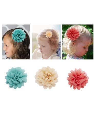 20 Pack Soft Silk Fabric Flower Hair Clips - Wedding Bridal Prom Hair Accessories for Women, Girls, Kids - Buy Online on GoSupps.com