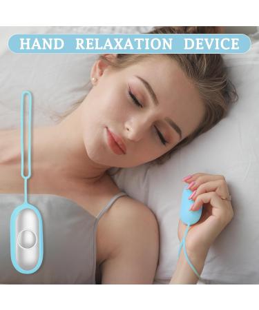Compact Handheld Sleep Aid Device - Adjustable Massage Tool for Sleep Mood & Focus | Portable Relaxation Solution (Blue - Buy Online on GoSupps.com