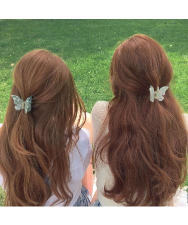 6 PCS Non-slip Butterfly Hair Claw Clips for Women and Girls - Strong Hold Medium Size Matte-color Hair Jaw Clips - Buy Online on GoSupps.com