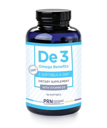 PRN DE3 Omega Benefits (New & Improved Formula - 3 Per Day Serving) - Support for Eye Dryness - 2240mg EPA & DHA in The Triglyceride Form | 1 Month Supply 90 Count (Pack of 1) - Buy Online on GoSupps.com