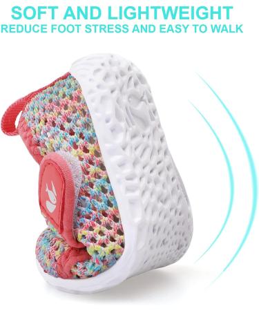 JOINFREE Toddler Water Shoes for 2-2.5 Years Old Kids | Breathable Barefoot Sneakers for Walking and Running | Mesh Colorful Design - Buy Online on GoSupps.com