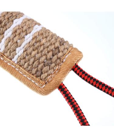 Hyrew Dog Tug Toy Dog Bite Pillow Jute Bite Toy Dog Pull Toy Interactive Toys for Medium to Large Dogs(style 1) - Buy Online on GoSupps.com