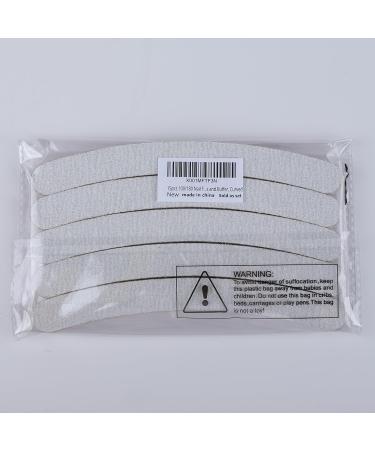 FANDAMEI 15pcs 100/180 Nail File Set - Double Sided Emery Boards for Nail Care in Home and Salon - Professional Nail Styling Tools for Gel Nails - Curved 7 0.74 inch - Buy Online on GoSupps.com