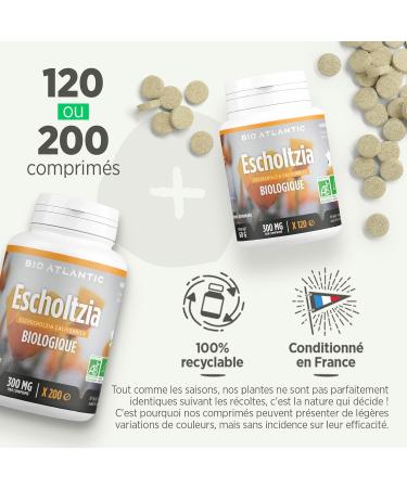 Escholtzia Organic - 300 mg - 200 tablets - Buy Online on GoSupps.com