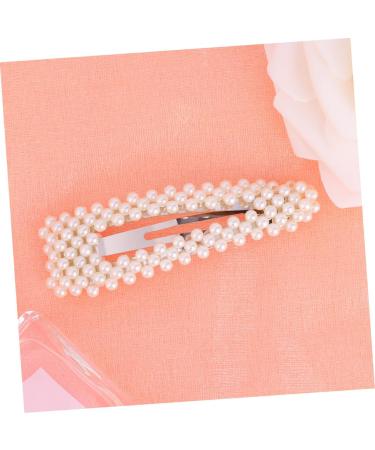 minkissy Pearl Hair Accessories Pearl Hair Pin Jewlery Beads Pearl Clips Accessories Crystal Hair Clip Pearl Hair Clips Bobby Pin Stylish Hairpin Button Big Hairpin Japanese Headgear White - Buy Online on GoSupps.com