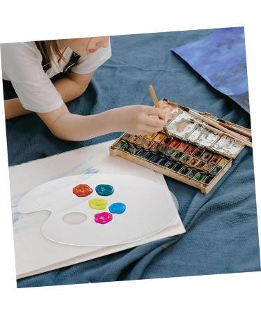 TEHAUX Acrylic Mixing Palette Set - Clear Cosmetic Palette for Foundation & Nail Polish | Perfect Powder Mixing Plate with Spatula - Buy Online on GoSupps.com