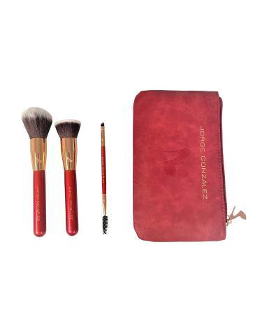 JORGE GONZALEZ Beauty Set | Highlighter Palette Makeup Brush Mascara & Bag - International Shipping Available - Buy Online on GoSupps.com