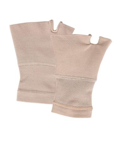 FRCOLOR 1 Pair Pressure Wrist Wrist Fingerless Gloves Wrist Support Brace Thumb Brace Athletic Wrist Tape Compression Glove Sleeves Compression Brace Hand Wrist Strap Nylon 80% S Khaki