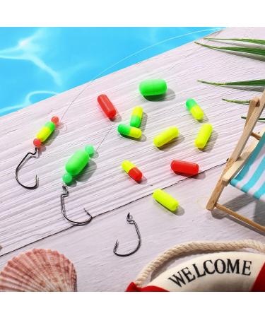 Skylety 100 Pieces Foam Floats Pompano Fishing Rigs - Fishing Rig Making Kit for Trout, Catfish, Walleye - Red, Yellow, Green - Buy Online on GoSupps.com