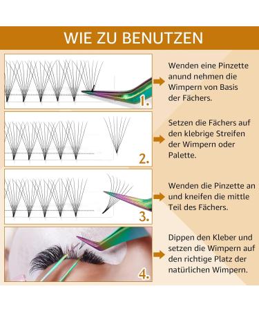 Eyelash Fan 7D-0.07-C-14mm | Premium Volume Eyelash Extensions | 0.07 Black CD Curl | Shop Internationally! - Buy Online on GoSupps.com