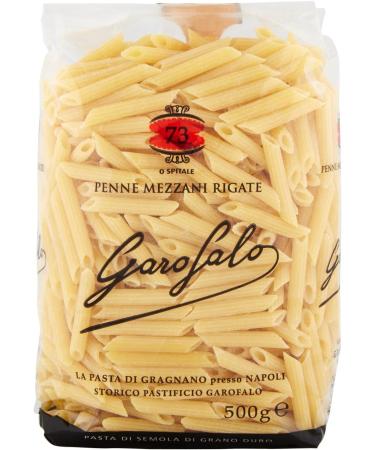 Garofalo Carnation Buckwheat Paste IGP Penne Mezzani Rigate N 73 Durum wheat pasta 100% Neapolitan pasta Lot of 500 g