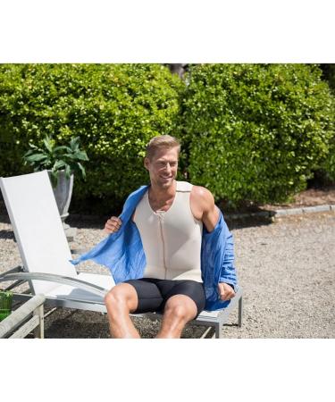 Marena Recovery Men's Adjustable Compression Vest - Black Large (Pack of 1) - Buy Online on GoSupps.com