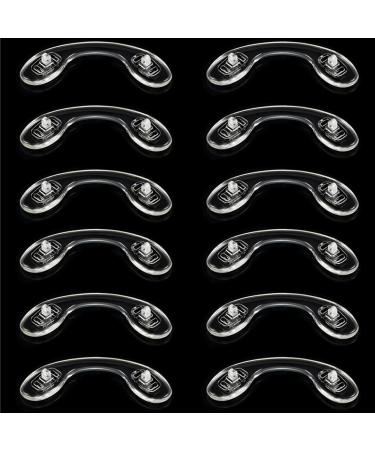 Floatdream 12 pieces of glasses nose pads nose pads for screwing soft silicone noses pads and shaped anti -slip glasses holder fits on most glasses