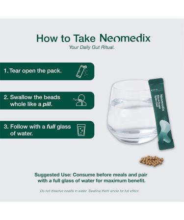 NEOMEDIX Fiber Supplement Plant-Based Fiber Bead Blend for Digestive Wellness Craving Control & Daily Balance with Psyllium Husk Chicory Root Garcinia Cambogia & Banaba Leaf 30 Packs - Buy Online on GoSupps.com
