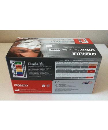 Crosstex CR-GCFCXSF Ultra Sensitive Fogfree Earloop Mask White 40 Pack - Buy Online on GoSupps.com