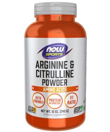 Now Foods Sports Arginine & Citrulline Powder 12 oz (340 g)