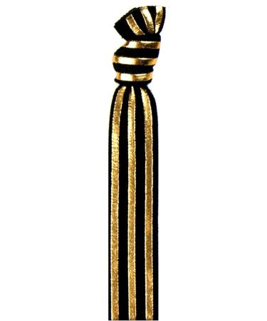 Syleia 20 Black with Gold Prints Hair Ties - Elastic Ponytail Holders 20 Pack - Buy Online on GoSupps.com